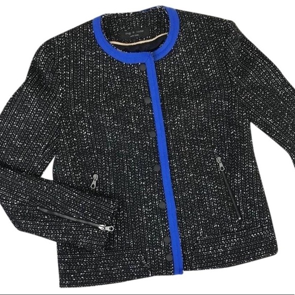 Rag And Bone Button Down Wool Jacket Size 2 - Picture 1 of 5